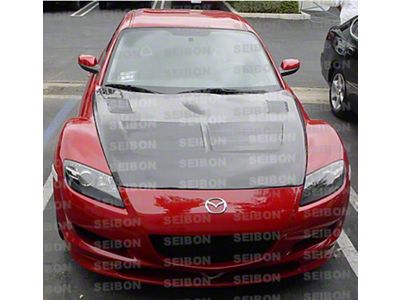 Seibon Carbon 04-08 Mazda RX8 TSII Carbon Fiber Hood - HD0405MZRX8-TSII