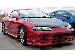 Seibon Carbon OEM Style Hood; Carbon Fiber (95-99 Mitsubishi Eclipse)