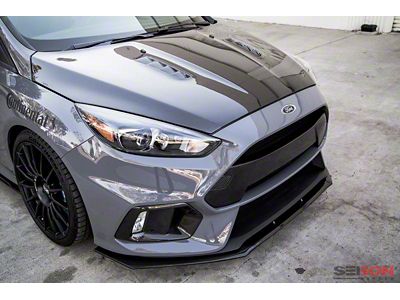Seibon Carbon 16+ Ford Focus RS Carbon Fiber Front Bumper Garnish - FBG16FDFO
