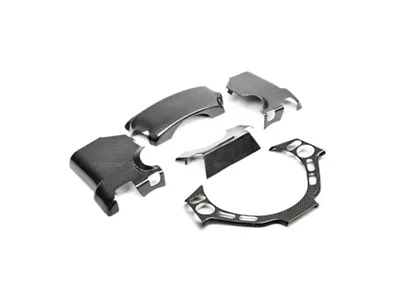 Seibon Carbon 09-14 Nissan GTR Carbon Fiber Steering Column Surround Trim - CFI0910NSGTR-G