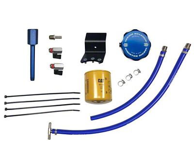 Sinister Diesel 2017+ Ford Powerstroke 6.7L Engine Mount Coolant Filtration - SD-CF-6.7P-17