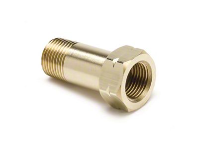 Auto Meter Fitting Adapter 3/8in NPT Male Extension Brass for Mechanical - 2373