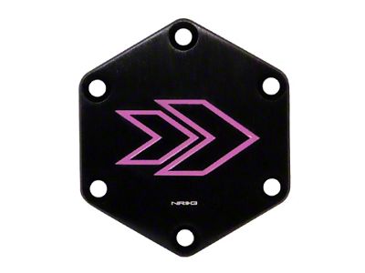 NRG Innovations Horn Button Delete - Arrow Engraved - Purple - STR-620PP
