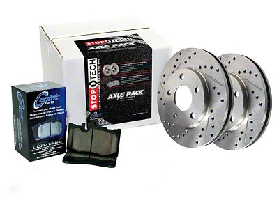 StopTech Select Sport Axle Pack; Drilled & Slotted; Rear - 928.47501