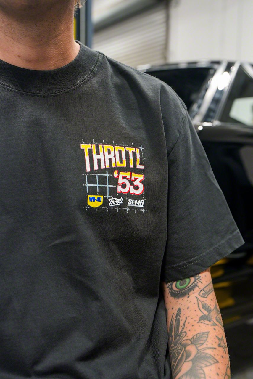 Throtl Throtl SEMA Official Ford GT Oversized Short Sleeve T-Shirt