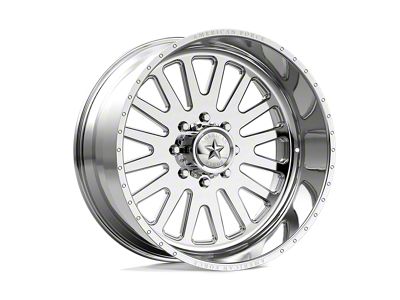 American Force F20 Atom SS Polished 4-Wheel Kit; 24x11; 0mm Offset