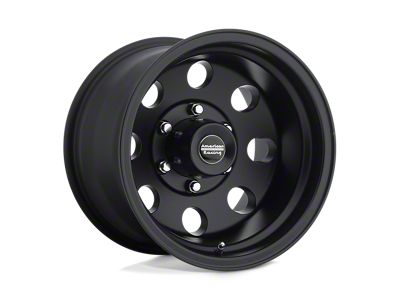 American Racing Baja Satin Black 4-Wheel Kit; 15x7; -6mm Offset