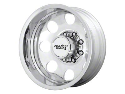 American Racing Wheels Baja Dually Polished 4-Wheel Kit; 16x6; -134mm Offset; 8x170mm Bolt Pattern; 125.10mm Hub Bore