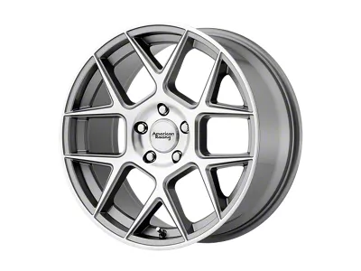 American Racing Apex Gun Metal Machined Face 4-Wheel Kit; 20x10; 40mm Offset