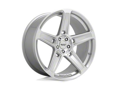 American Racing HELLION Machined Silver 4-Wheel Kit; 20x10.5; 22mm Offset; 5x115mm Bolt Pattern; 72.56mm Hub Bore