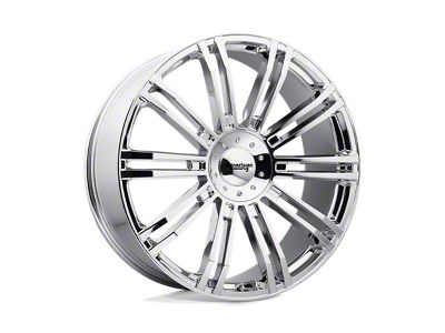 American Racing D2 Chrome 4-Wheel Kit; 20x8.5; 35mm Offset; 5x114.3/5x120mm Bolt Pattern; 74.10mm Hub Bore