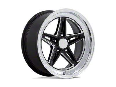 American Racing Groove Gloss Black Milled with Diamond Cut Lip 4-Wheel Kit; 18x10; 12mm Offset