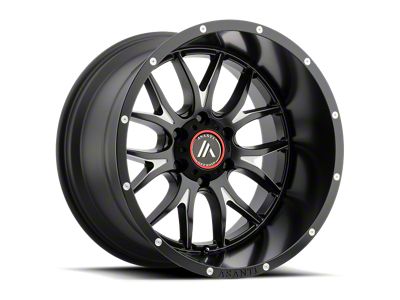 Asanti Carbine Satin Black Milled 4-Wheel Kit; 22x10; -18mm Offset