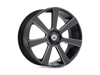 Asanti Apollo Satin Black Milled 4-Wheel Kit; 26x10; 30mm Offset