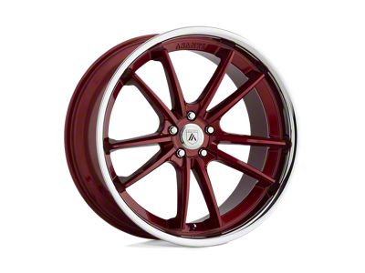 Asanti Sigma Candy Red with Chrome Lip 4-Wheel Kit; 20x10.5; 38mm Offset