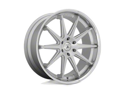 Asanti Emperor Brushed Silver with Chrome Lip 4-Wheel Kit; 22x10; 30mm Offset
