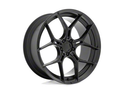 Asanti Monarch Satin Black 4-Wheel Kit; 22x9; 15mm Offset; 5x115mm Bolt Pattern; 72.56mm Hub Bore