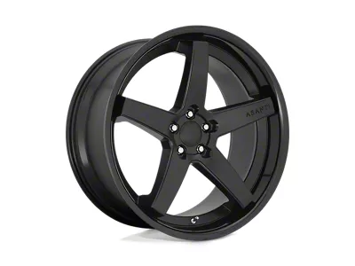 Asanti Regal Satin Black Gloss Black Lip 4-Wheel Kit; 20x10.5; 38mm Offset