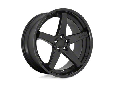 Asanti Regal Satin Black Gloss Black Lip 4-Wheel Kit; 20x9; 25mm Offset