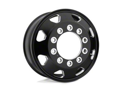 ATX Series Octane Satin Black Milled 4-Wheel Kit; 22.5x8.25; 144mm Offset