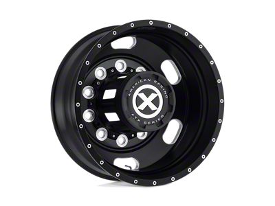 ATX Series Indy Satin Black Milled 4-Wheel Kit; 22.5x8.25; -167mm Offset