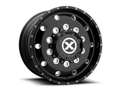 ATX Series Trex Gloss Black Milled 4-Wheel Kit; 22.5x12.25; 119mm Offset