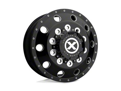 ATX Series Trex Gloss Black Milled 4-Wheel Kit; 22.5x8.25; 145mm Offset