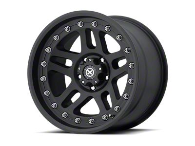 ATX Series Cornice Textured Black 4-Wheel Kit; 17x9; -12mm Offset