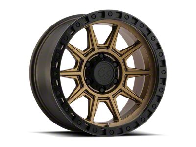 ATX Series AX202 Matte Bronze with Black Lip 4-Wheel Kit; 16x8; 0mm Offset