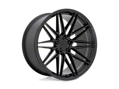 Beyern Damon Gloss Black 4-Wheel Kit; 19x9.5; 25mm Offset