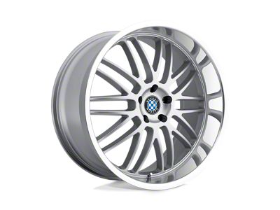 Beyern Mesh Silver with Mirror Cut Lip 4-Wheel Kit; 20x10; 20mm Offset