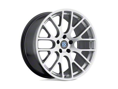 Beyern Spartan Hyper Silver 4-Wheel Kit; 20x10; 25mm Offset