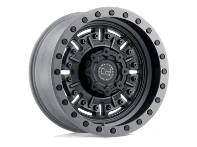 Black Rhino Abrams Textured Matte Gunmetal 4-Wheel Kit; 17x8.5; 0mm Offset