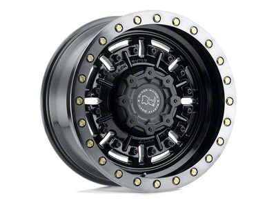 Black Rhino Abrams Gloss Gunblack with Machined Dark Tint Lip 4-Wheel Kit; 18x9.5; -18mm Offset; 5x127mm Bolt Pattern; 71.50mm Hub Bore