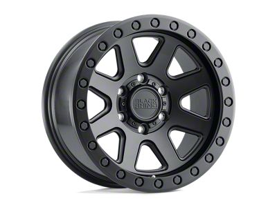 Black Rhino Baker Matte Black 4-Wheel Kit; 17x8.5; 0mm Offset; 6x139.7mm Bolt Pattern; 112.10mm Hub Bore