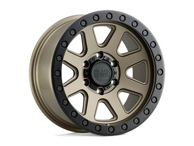 Black Rhino Baker Matte Bronze with Black Ring 4-Wheel Kit; 18x9; 12mm Offset; 6x114.3mm Bolt Pattern; 76.10mm Hub Bore