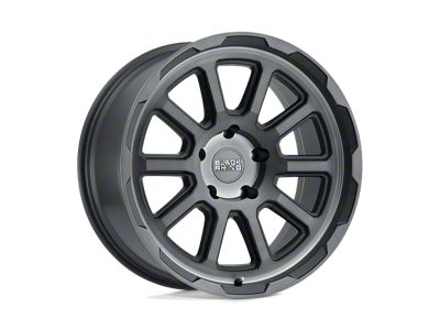 Black Rhino Chase Brushed Gunmetal 4-Wheel Kit; 18x8; 10mm Offset; 5x114.3mm Bolt Pattern; 76.10mm Hub Bore