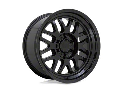 Black Rhino Delta Gloss Black 4-Wheel Kit; 20x9.5; 2mm Offset