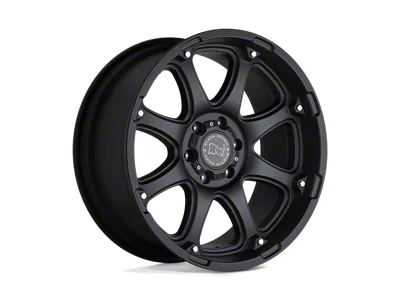 Black Rhino Glamis Matte Black 4-Wheel Kit; 17x9; -12mm Offset