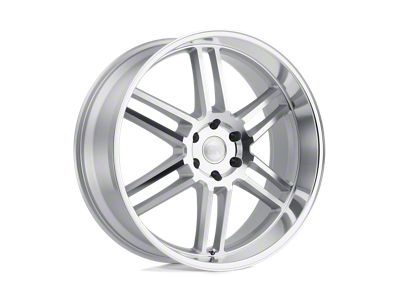 Black Rhino Katavi Silver 4-Wheel Kit; 22x10; 30mm Offset; 5x114.3mm Bolt Pattern; 76.10mm Hub Bore