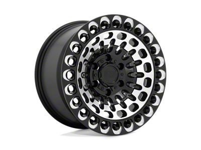 Black Rhino Labyrinth Gloss Black with Machined Face and Milling 4-Wheel Kit; 17x9.5; 12mm Offset
