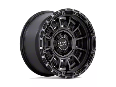 Black Rhino Legion Matte Black with Gray Tint 4-Wheel Kit; 17x9; -12mm Offset