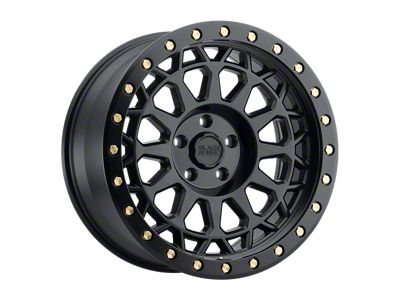 Black Rhino Primm Matte Black with Brass Bolts 4-Wheel Kit; 17x8.5; 0mm Offset