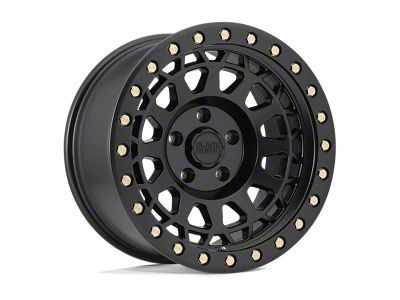 Black Rhino Primm Matte Black with Brass Bolts 4-Wheel Kit; 18x9.5; -12mm Offset