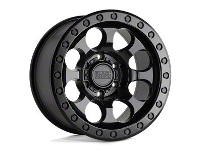 Black Rhino Riot Beadlock Matte Black 4-Wheel Kit; 17x8.5; 0mm Offset; 6x139.7mm Bolt Pattern; 112.10mm Hub Bore