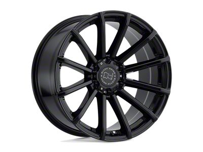 Black Rhino Rotorua Gloss Black 4-Wheel Kit; 20x9.5; 12mm Offset