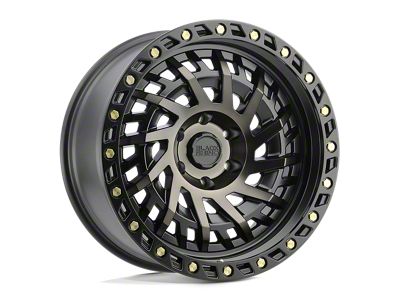 Black Rhino Shredder Matte Black with Machined Dark Tint 4-Wheel Kit; 17x9; 0mm Offset