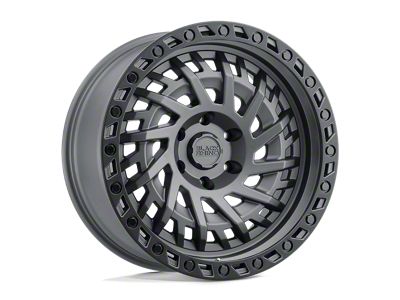 Black Rhino Shredder Matte Gunmetal 4-Wheel Kit; 17x9; -18mm Offset