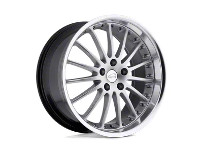 Coventry Wheels Whitley Hyper Silver with Mirror Cut Lip 4-Wheel Kit; 19x8.5; 30mm Offset