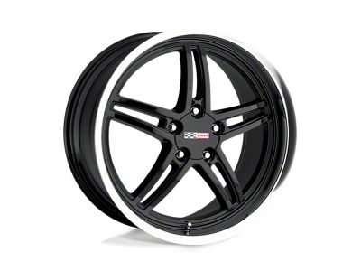 Cray Scorpion Gloss Black with Mirror Cut Lip 4-Wheel Kit; 19x10.5; 65mm Offset